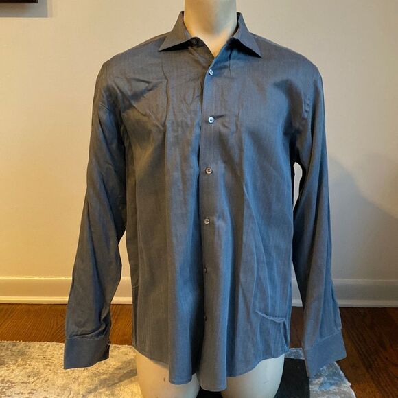 Banana Republic Men’s Classic Large Button Down Shirt Line Pattern Shirt - Picture 1 of 6
